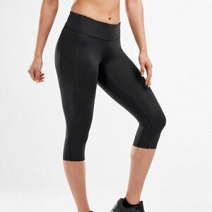 2XU mid-rise compression 3/4-length tights dot logo yoga leggings new XS X-Small